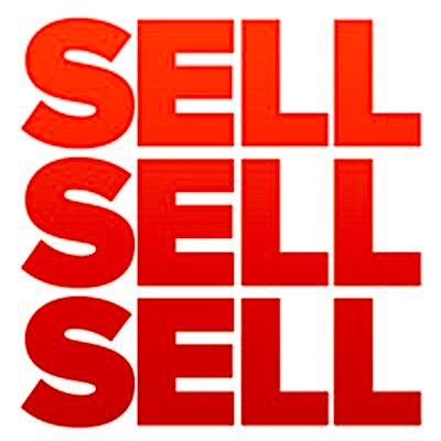 Bold red text "Sell Sell Sell" - Found on the Blog Page of Topline Vocals website vokaal.com