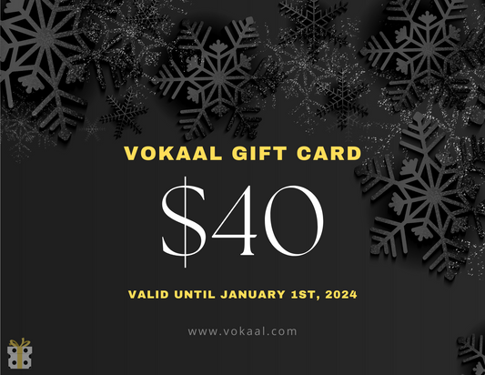 VOKAAL GIFT CARD - $40